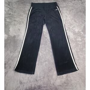 FILA Size L Women's Black Sweat Pants Elastic Waist Sport Gym C18-42